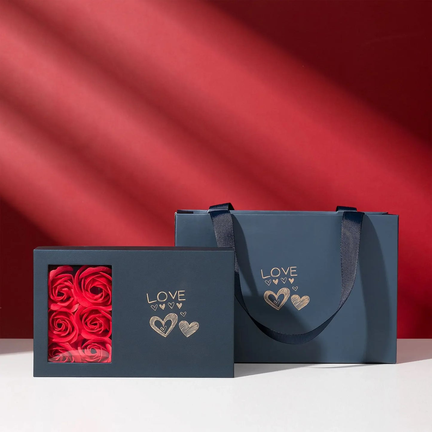 Everlasting Rose Gift Box with Elegant Necklace - Eleganzairee